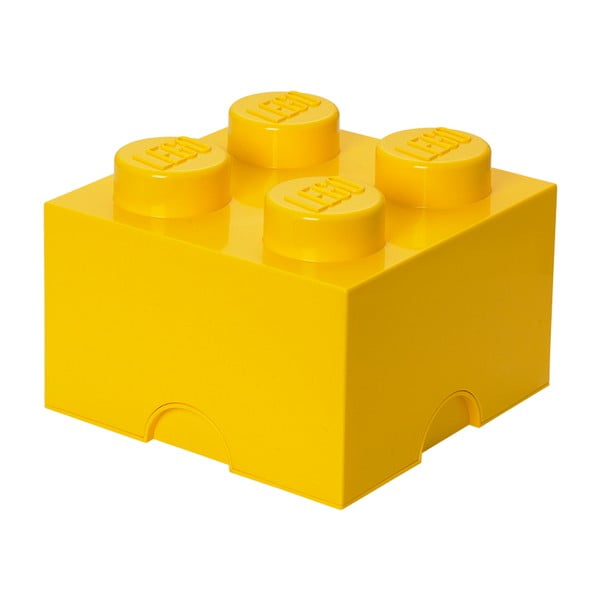 Scatola portaoggetti gialla quadrata - LEGO®