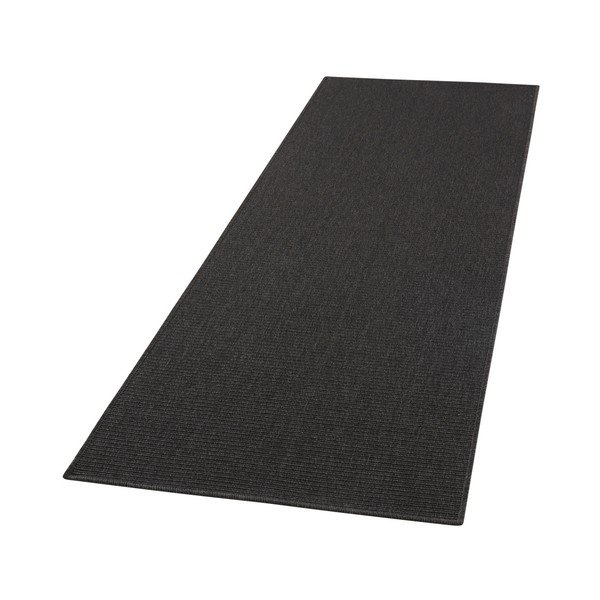 Černý běhoun vhodný i na ven BT Carpet Sisal, 80 x 500 cm-image-3