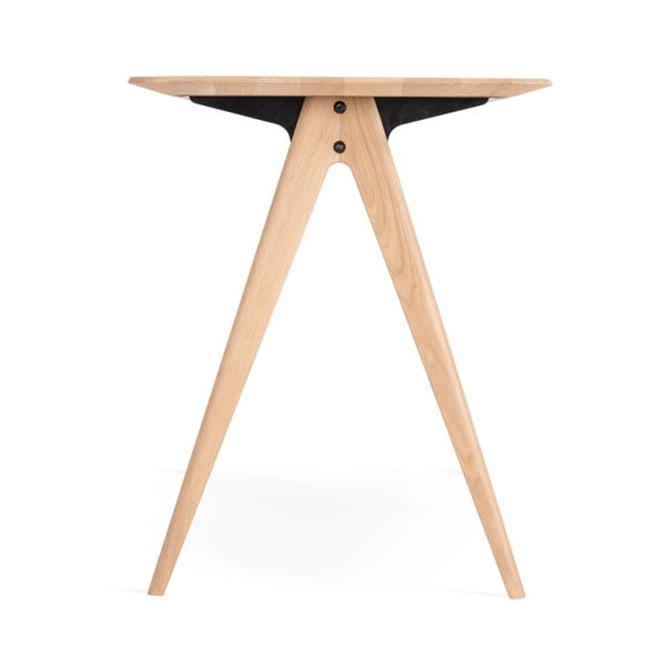 Scrivania in rovere massiccio 60x120 cm Ava – Gazzda-image-4