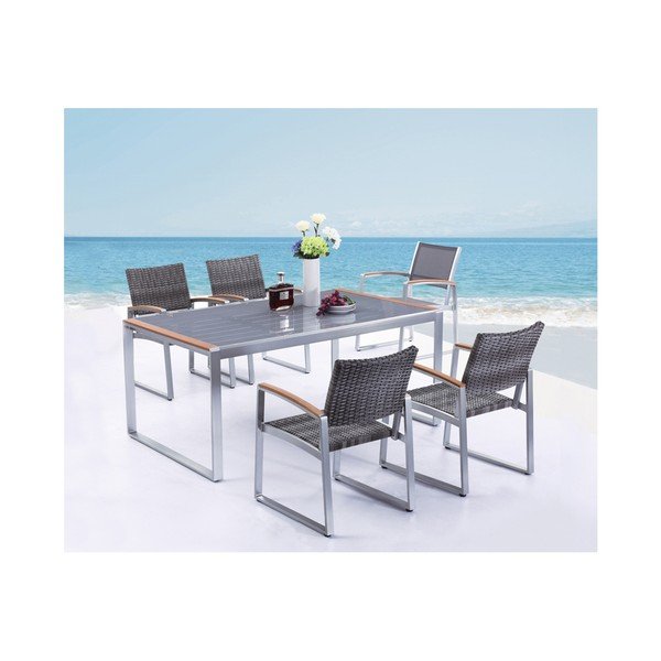 Tavolo da pranzo da giardino 90x160 cm Ava - Garden Pleasure-image-2