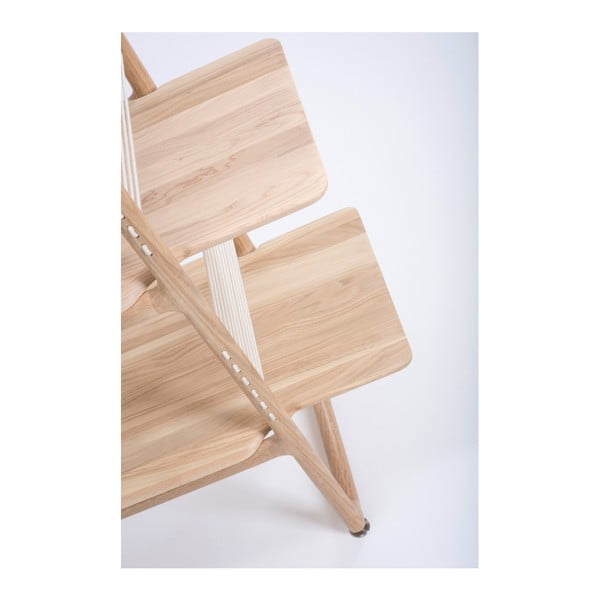 Libreria in legno massiccio di rovere, altezza 216 cm Muse - Gazzda-image-4