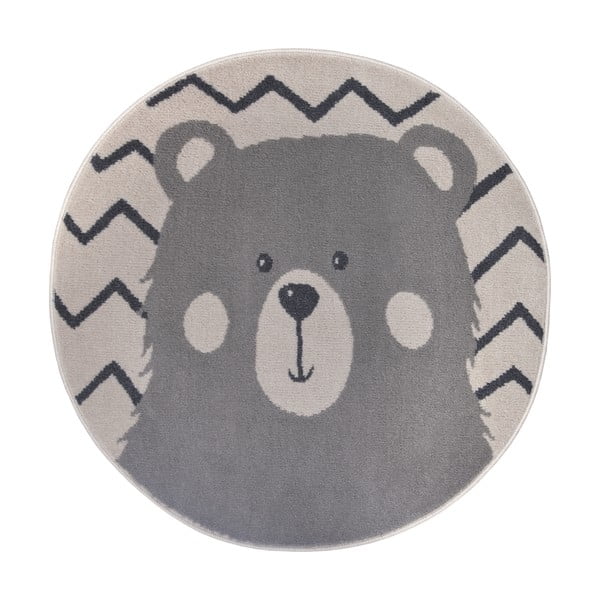 Tappeto grigio per bambini ø 100 cm Bear - Hanse Home