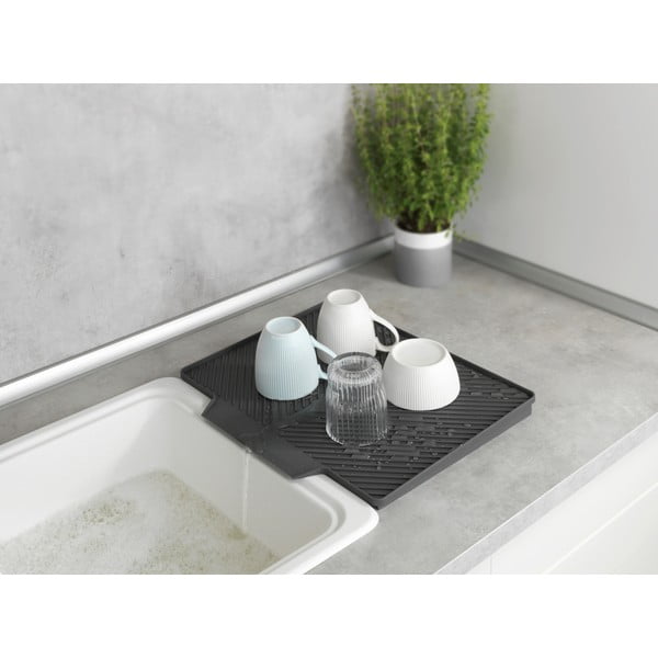 Vassoio di raccolta grigio scuro Neli, 34 x 40 cm Nelia - Wenko-image-1