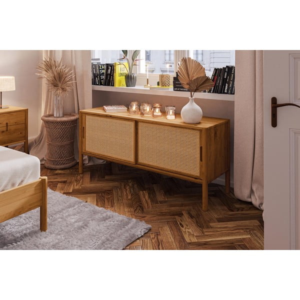 Tavolo TV in rovere 142x64 cm Pola - The Beds-image-4