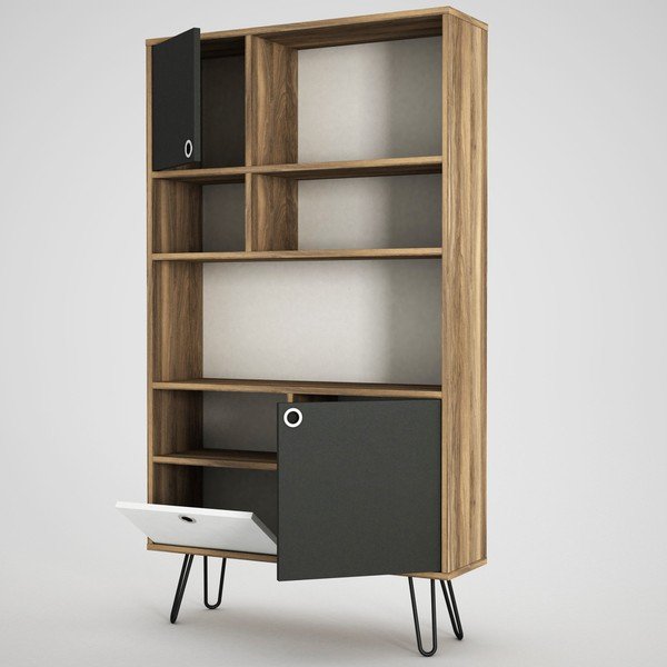 Biblioteca in noce Karamel - Tera Home-image-2