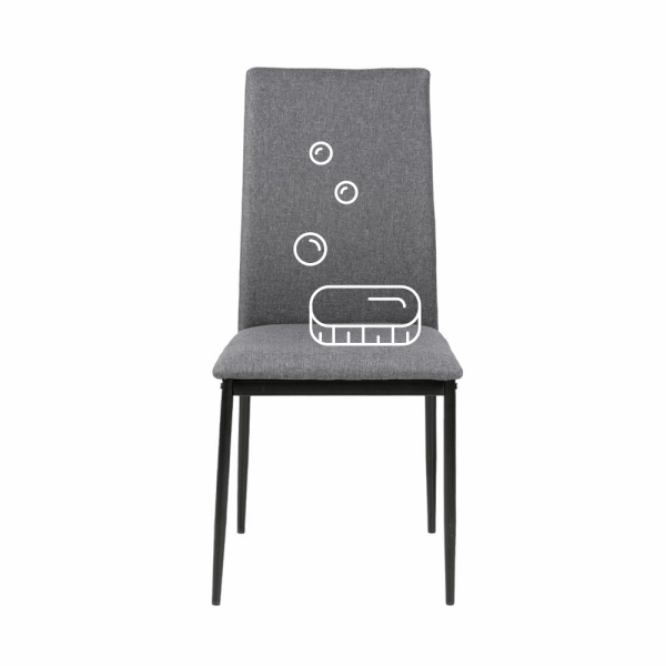 Pulizia a umido di quattro sedili e schienali di sedie con rivestimento in fibra naturale/alcantara - Bonami