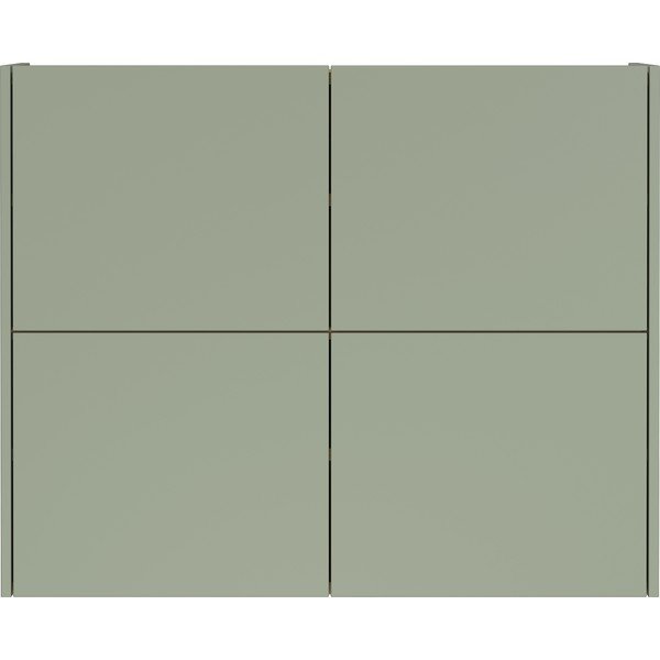 Armadietto verde polveroso opaco da appendere 97x79x27 cm Binetto – Germania-image-2