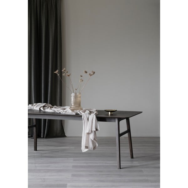 Tavolo da pranzo marrone con decoro in rovere, 205 x 95 cm Nagano - Rowico-image-4