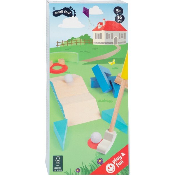 Set da minigolf attivo in legno per esterni - Legler-image-1