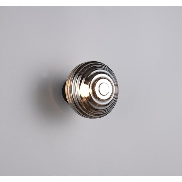 Lampada da parete LED grigio scuro in vetro con ricarica USB ø 15,5 cm Earl – Reality-image-1