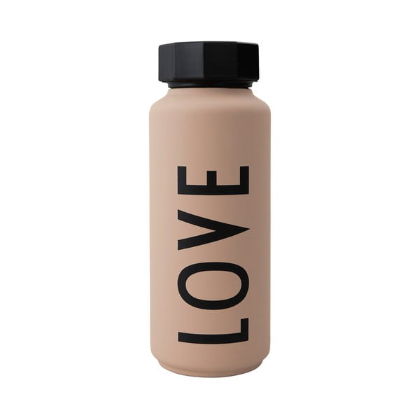 Bottiglia termica rosa scuro , 500 ml Love - Design Letters