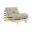 Poltrona greige allungabile con rivestimento in lino Roots – Karup Design