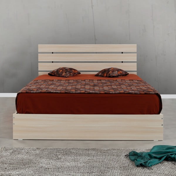 Letto matrimoniale in colore naturale 160x200 cm Fuga - Kalune Design-image-3