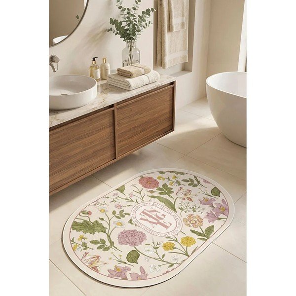 Tappetino per il bagno color crema 60x90 cm – Foutastic-image-2
