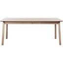Tavolo da pranzo con effetto rovere allungabile con estensione 95x190 cm Bari – Unique Furniture