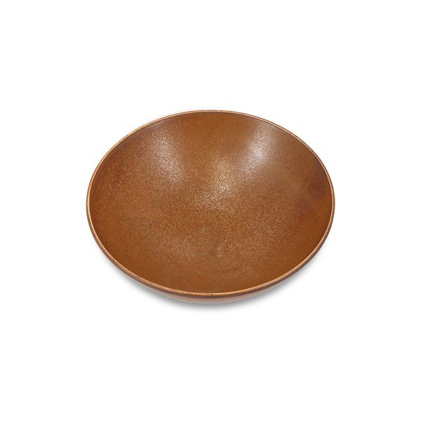 Ciotola marrone in porcellana ø 21 cm Ovio – BonBistro-image-1