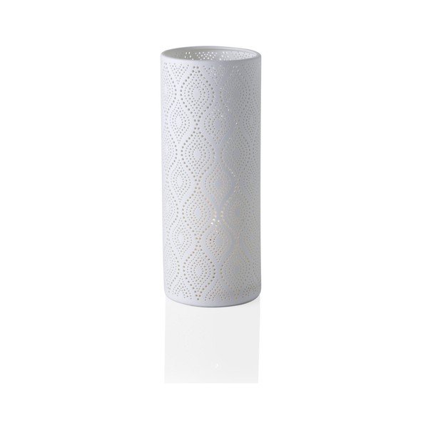 Lampada da tavolo in porcellana Eclettica, altezza 28 cm - Brandani
