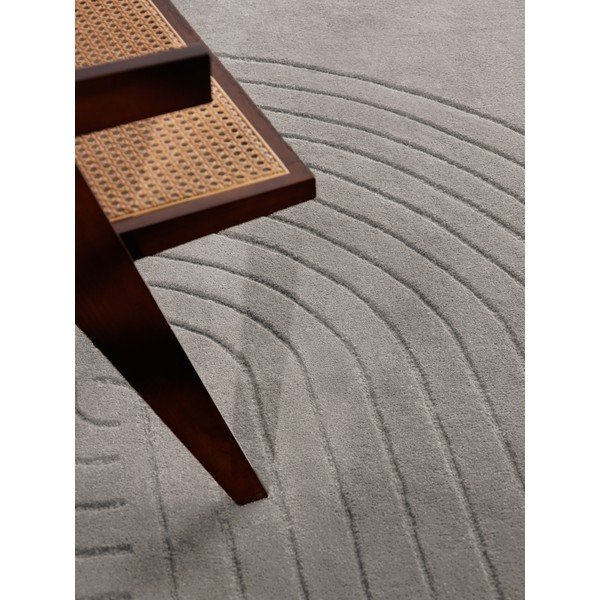 Tappeto grigio chiaro in lana tessuto a mano 200x300 cm Arcura – Vikosa-image-3