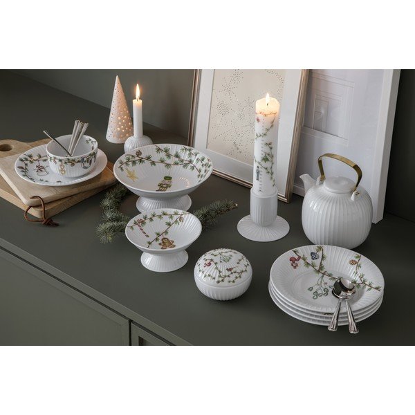 Ciotola bianca in porcellana a tema natalizio ø 16 cm Hammershøi Christmas – Kähler Design-image-4