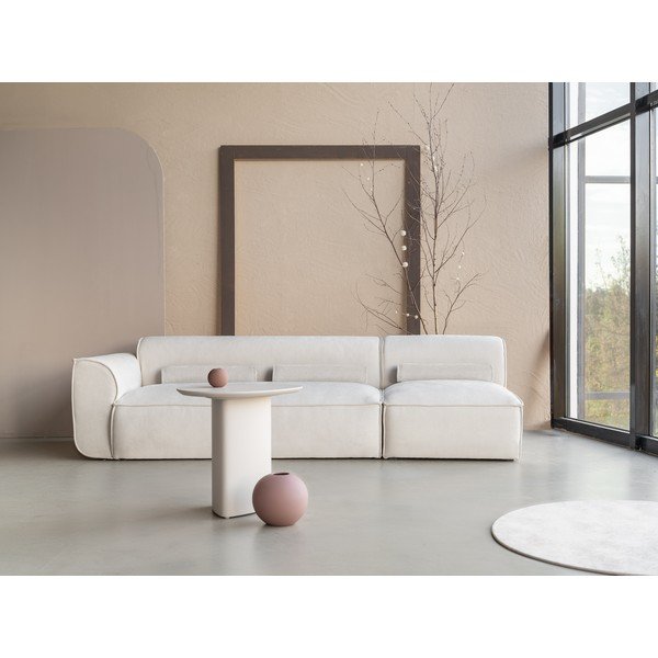 Chaise lounge componibile bianca (con penisola a sinistra) Flex Felix – Miuform-image-1