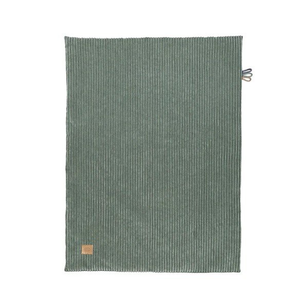 Coperta per bambini verde in velluto a coste 100x77 cm – Meowbaby