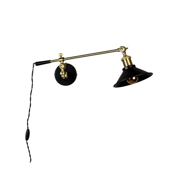 Lampada da parete in nero e oro Penelope - Dutchbone
