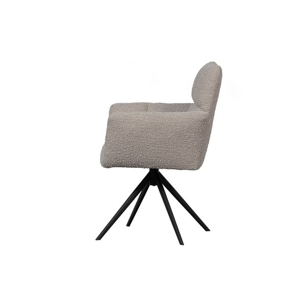 Sedia da pranzo beige in imbottito Vinny – WOOOD-image-3