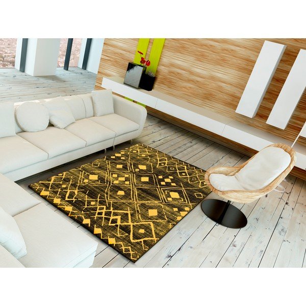 Tappeto giallo Neon Shine, 80 x 150 cm - Universal-image-1