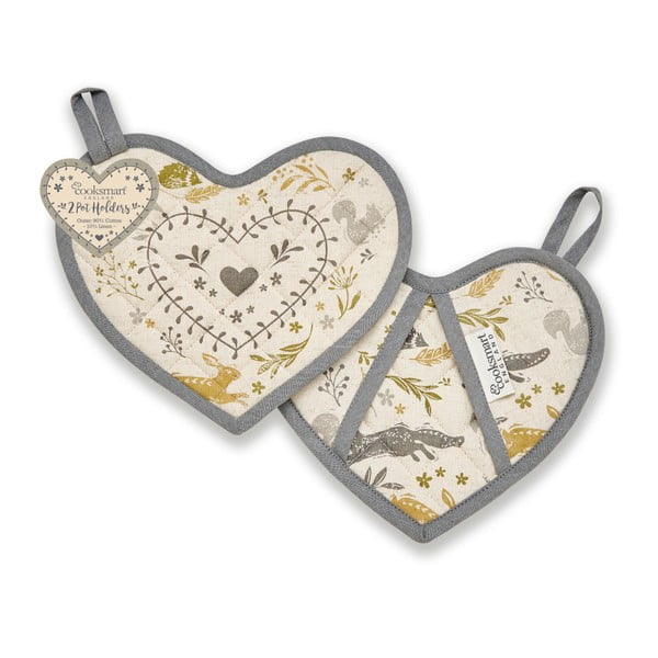 Set di 2 presine in cotone Woodie Woodland - Cooksmart ®-image-1
