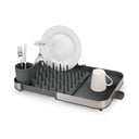 Scolapiatti regolabile grigio in acciaio inox 35x39 cm Duo - Joseph Joseph