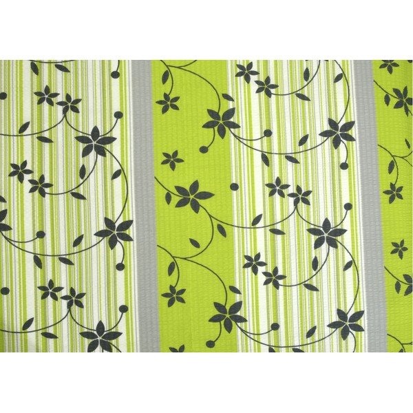 Biancheria da letto in crêpe verde per letto singolo 140x200 cm Flowers - Unknown-image-1