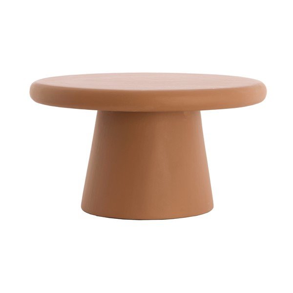 Tavolino da salotto rotondo color terracotta ø 70 cm Kulona – Light & Living