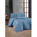 Biancheria da letto blu in cotone renforcé per letto matrimoniale 200x200 cm – Mijolnir