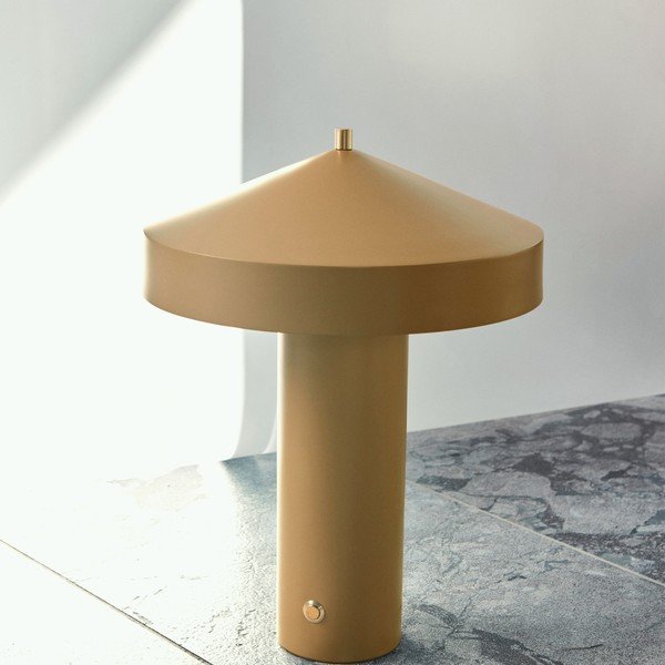 Lampada da tavolo giallo ocra in metallo (altezza totale 41 cm) Hatto – OYOY Living Design-image-1