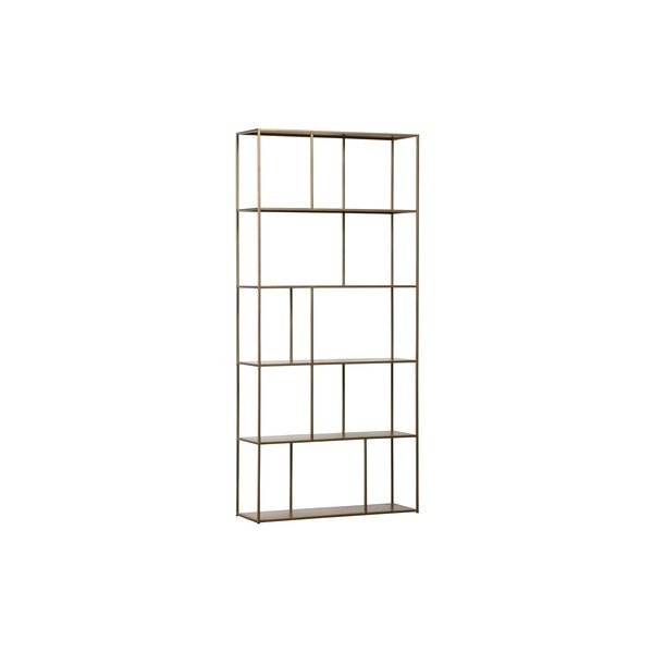 Libreria in metallo color oro 90x196 cm Valued - BePureHome-image-2