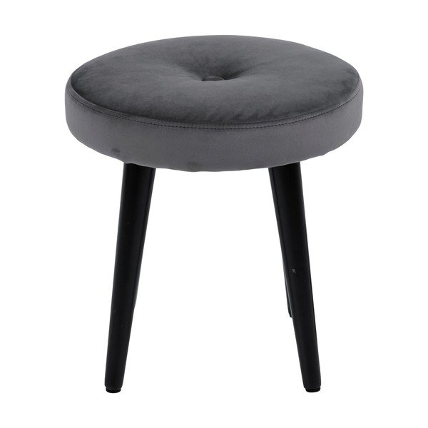 Sedia in velluto grigio Frisco - Actona-image-2