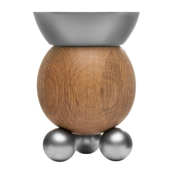 Svícen Sagaform Oval Oak On Balls