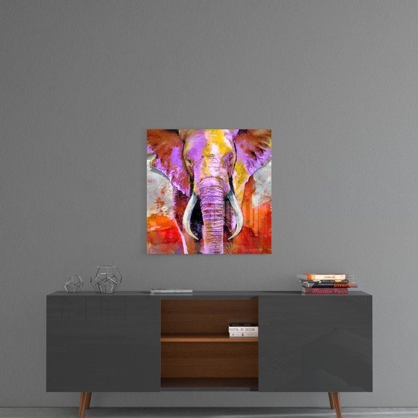 Pittura su vetro , 40 x 40 cm Revenge of the Elephant - Insigne-image-1
