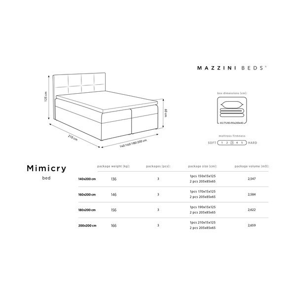Letto matrimoniale in velluto verde Mimicry, 180 x 200 cm - Mazzini Beds-image-3