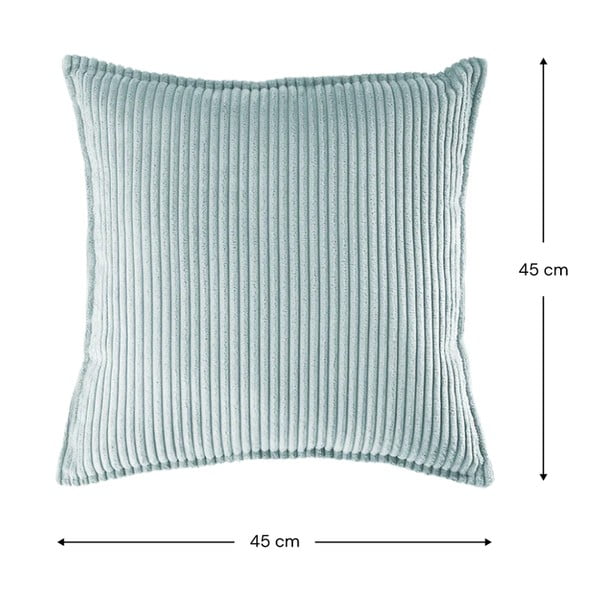 Cuscino per divano da bambini color menta con rivestimento in velluto a coste Block – Wigiwama-image-4