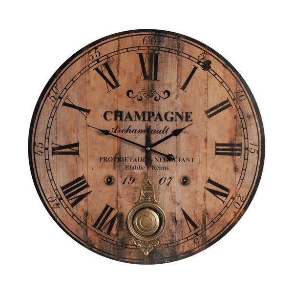 Hodiny Antik Line Champagne, 59 cm