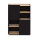 Libreria nera opaca 100x147 cm Nina - TemaHome