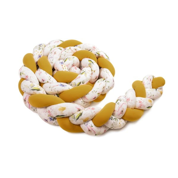 Mantella in maglia di cotone giallo e bianco, lunghezza 220 cm - T-TOMI