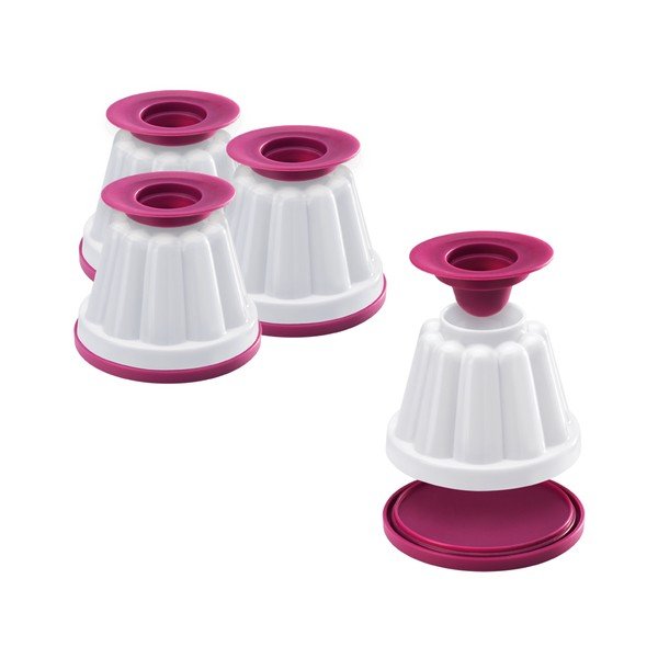 Set di 4 stampi per budino , ø 8 x 7 cm - Metaltex-image-1
