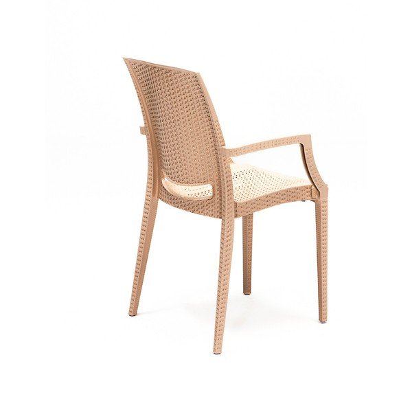 Set da pranzo da giardino in rattan beige per 4 persone Rattan - Floriane Garden-image-4