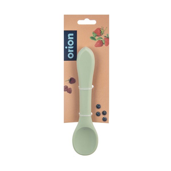 Cucchiaio da bambini color salvia in silicone – Orion-image-3