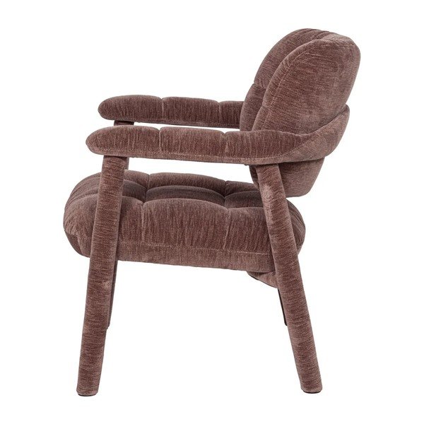 Poltrona rosa polveroso con rivestimento in ciniglia Loom – WOOOD-image-4