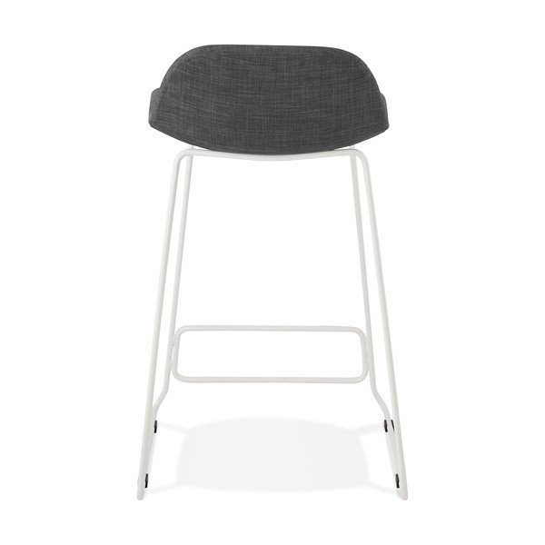 Sgabello mini bar grigio scuro con gambe bianche, altezza seduta 66 cm Vancouver - Kokoon-image-4