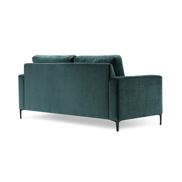 Divano in velluto blu turchese, 158 cm Harmony - Kooko Home-image-3