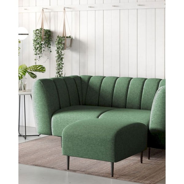 Poggiapiedi in verde scuro Shel – Ghado-image-3